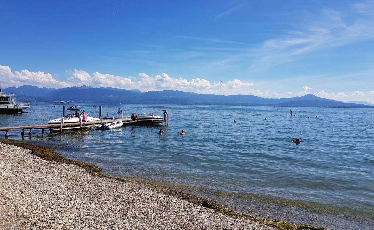 Foto af Plage de Perroy med grå sten overflade