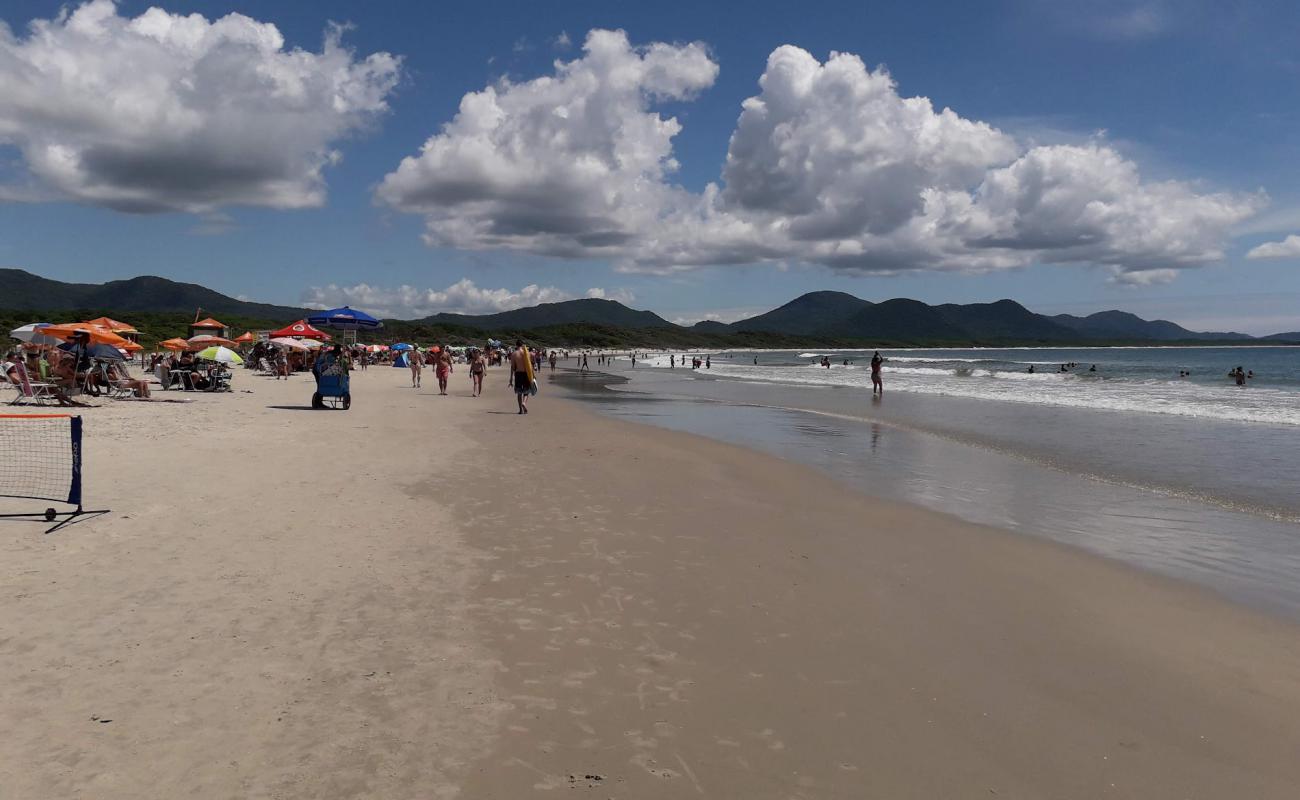 Foto af Barra da Lagoa Strand med lys fint sand overflade