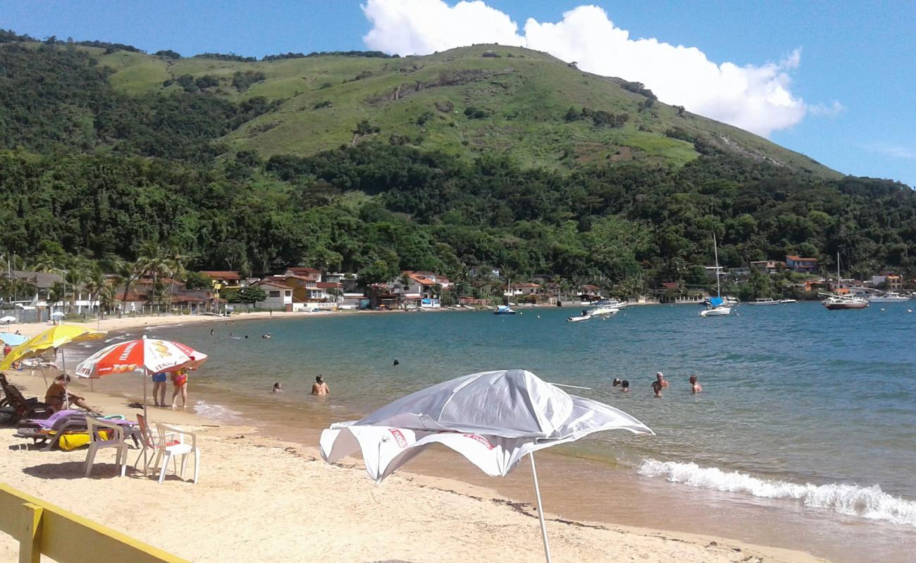 Foto af Biscaia Strand med lys fint sand overflade