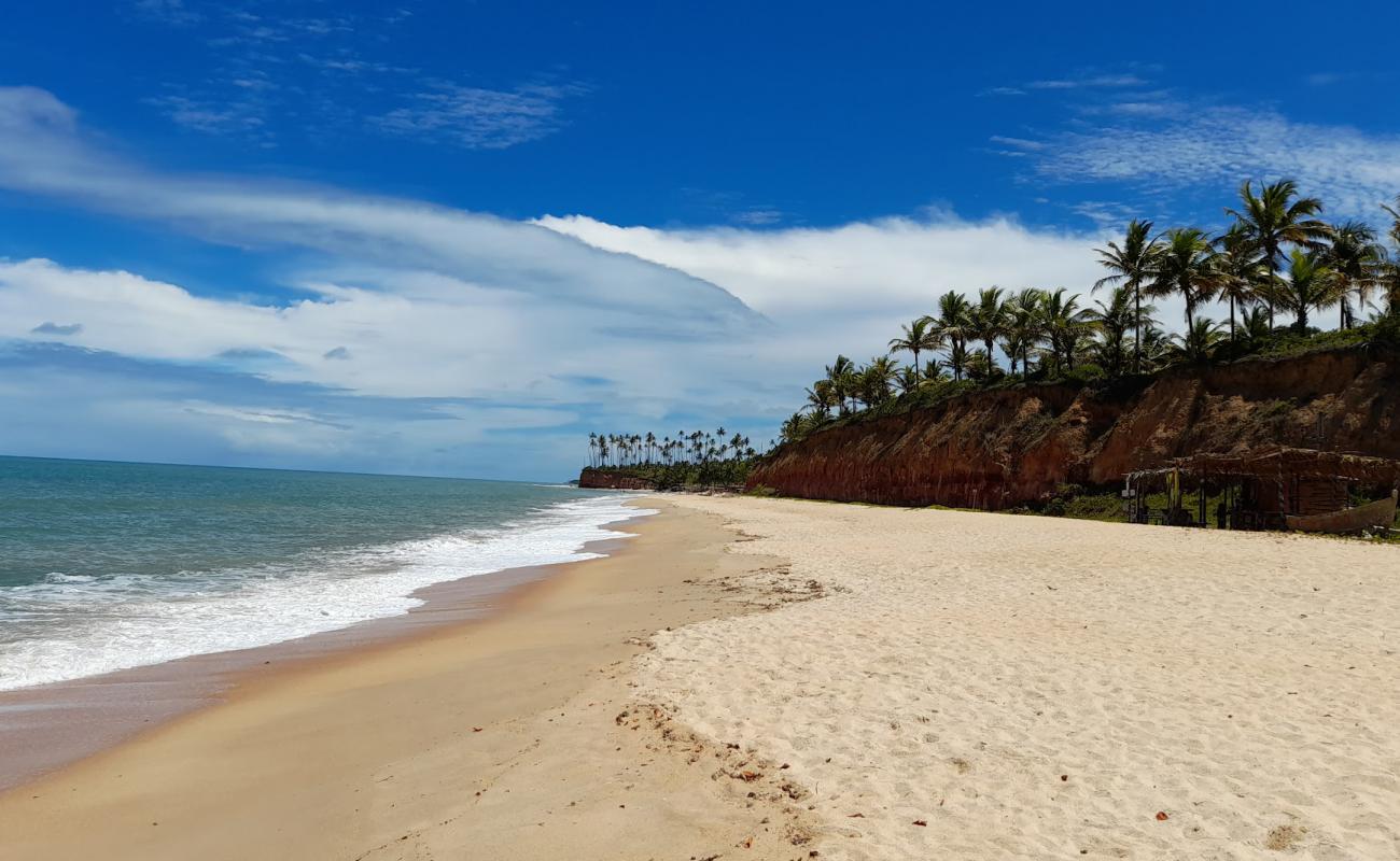 Foto af Stranden Barra do Cahy med lys fint sand overflade