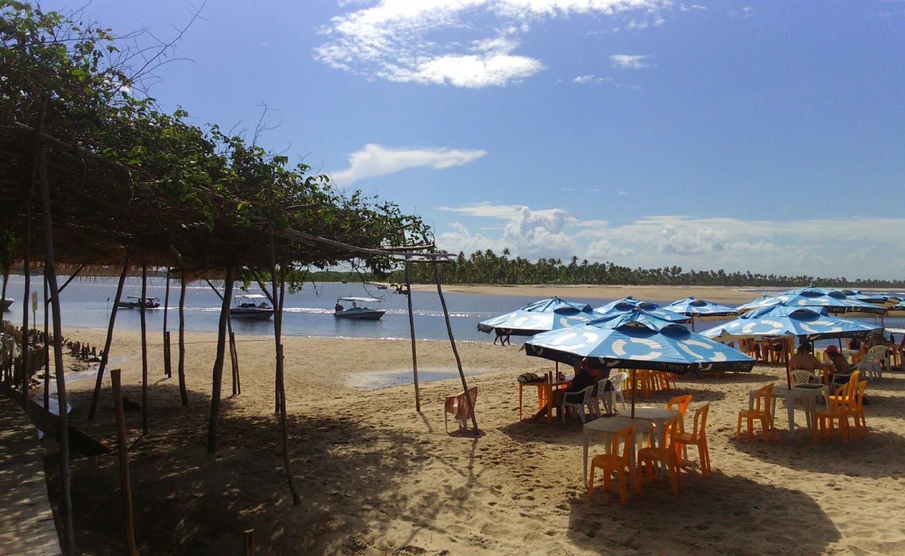 Foto af Boca da Barra Strand med lys sand overflade