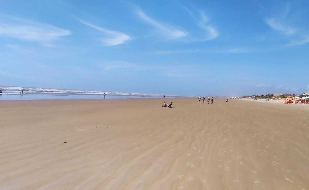 Foto af Praia da Costa med lys fint sand overflade