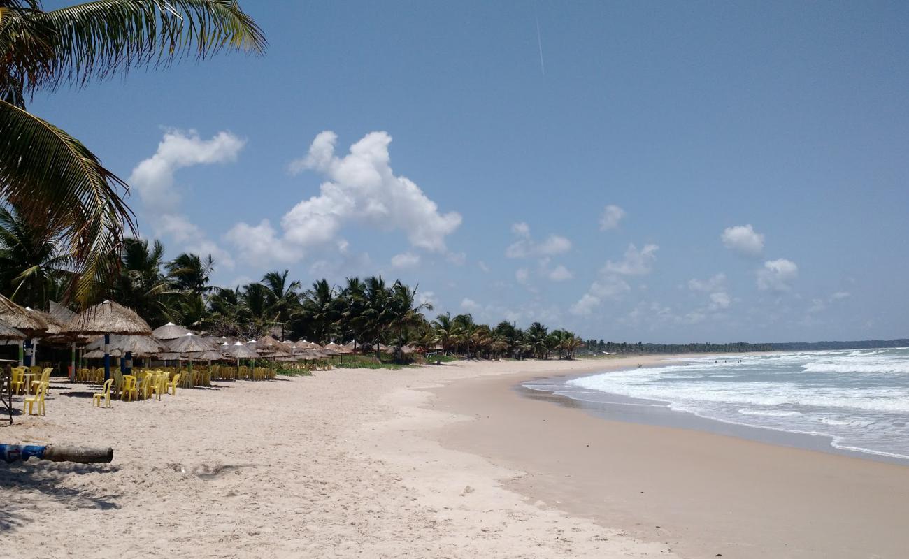 Foto af Stranden Lagoa do Pau med lys sand overflade