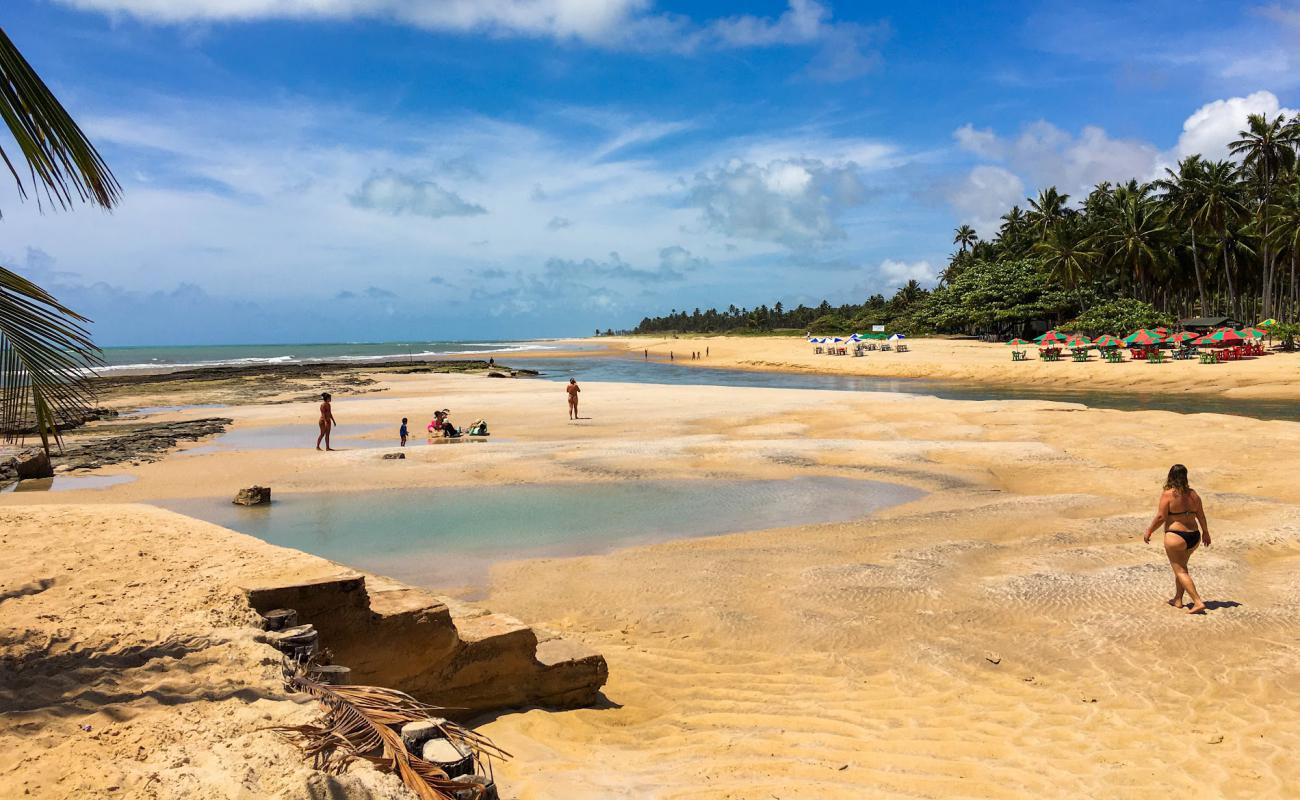 Foto af Praia de Dunas de Marape med lys sand overflade