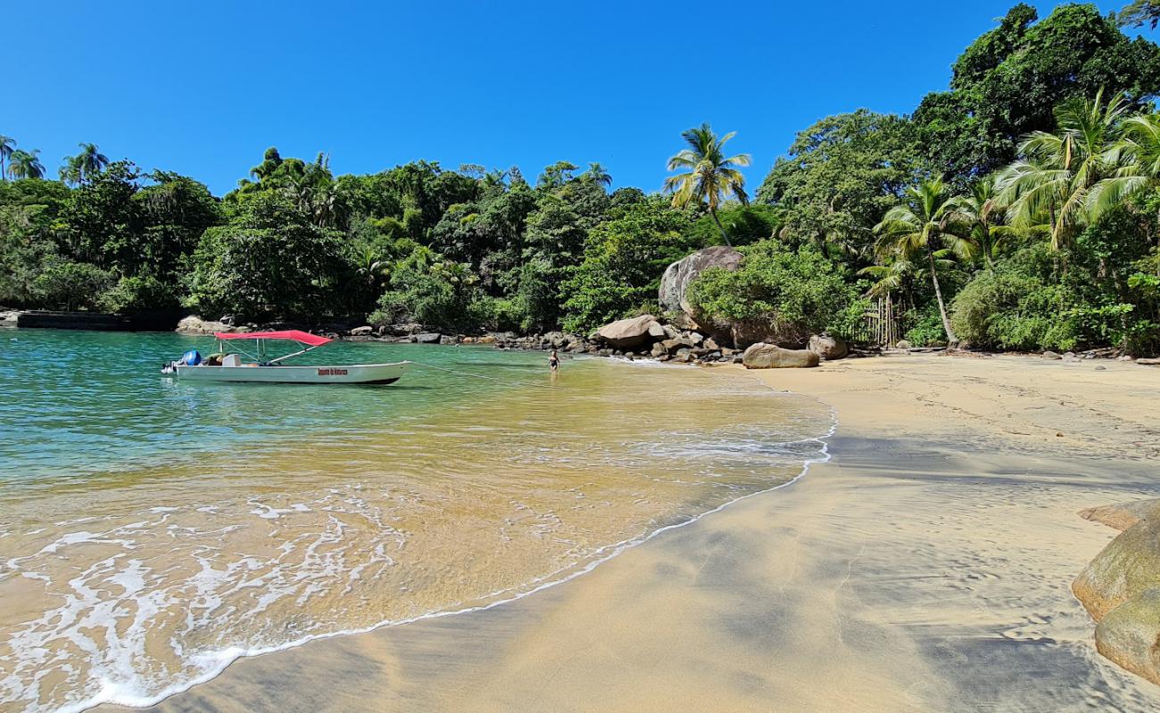 Foto af Praia do Jacinto med lys fint sand overflade