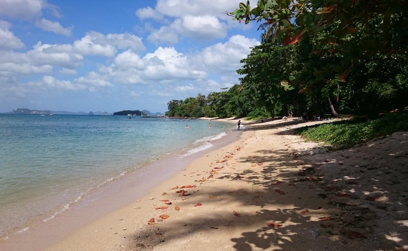 Foto af Klong muang Bay med lys sand overflade