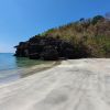 Gray sand beach