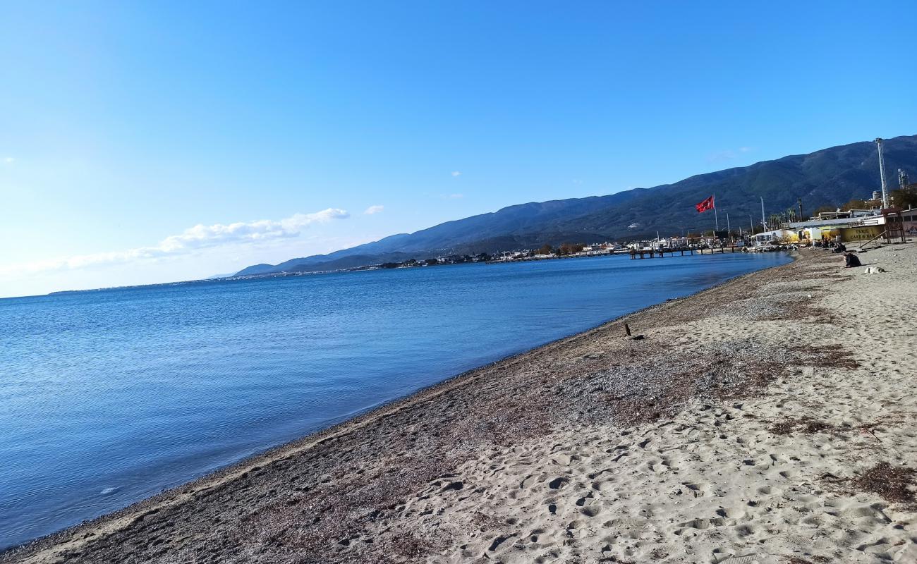 Foto af Akcay beach med lys sand overflade