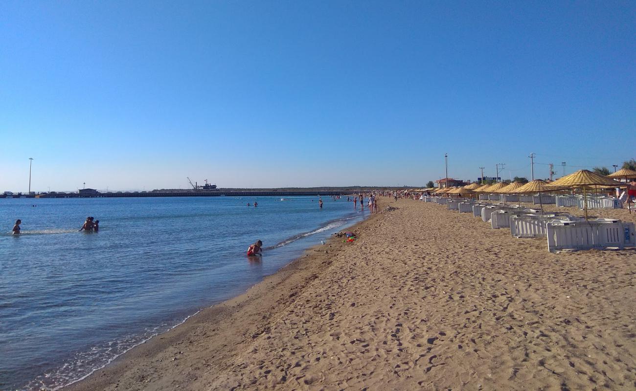 Foto af Geyikli Strand med lys sand overflade