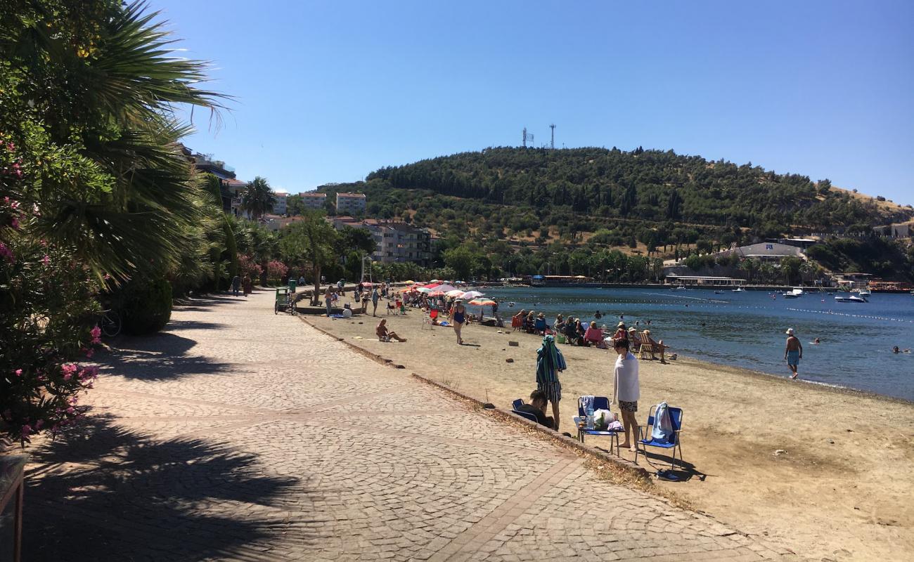 Foto af Frogli beach med grå fin sten overflade