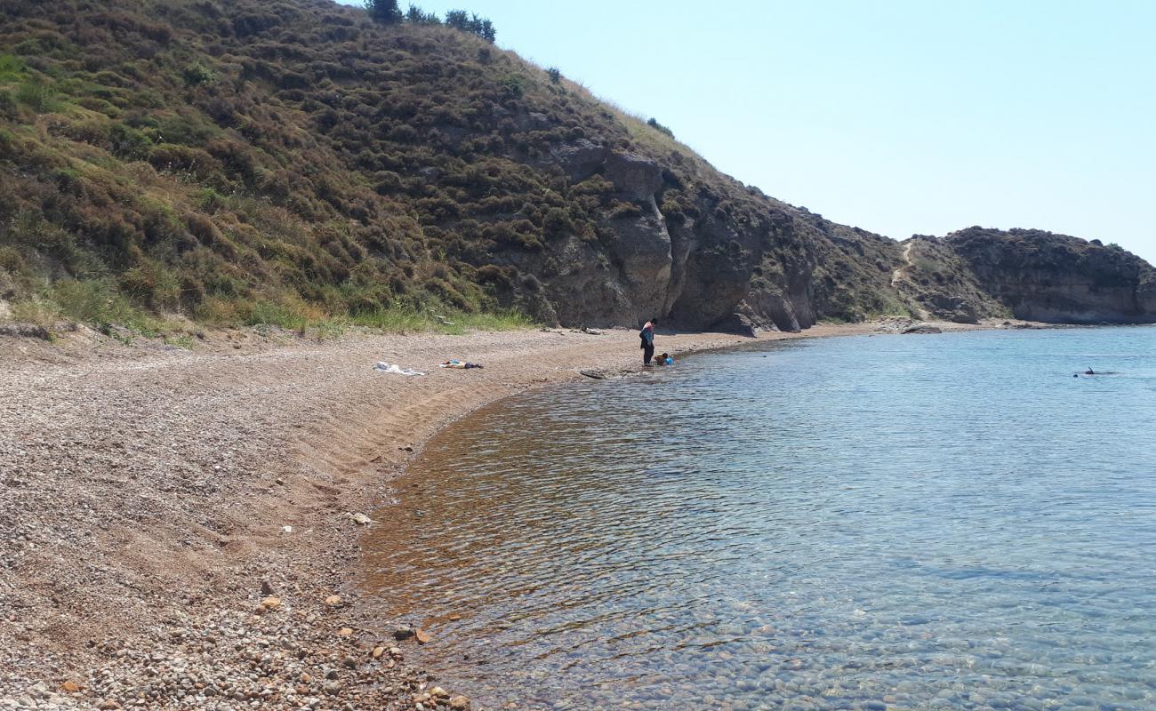 Foto af Misyon beach med brun fin sten overflade