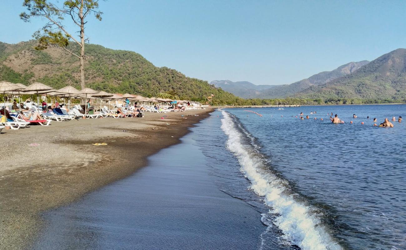 Foto af Sultaniye beach med grå fin sten overflade