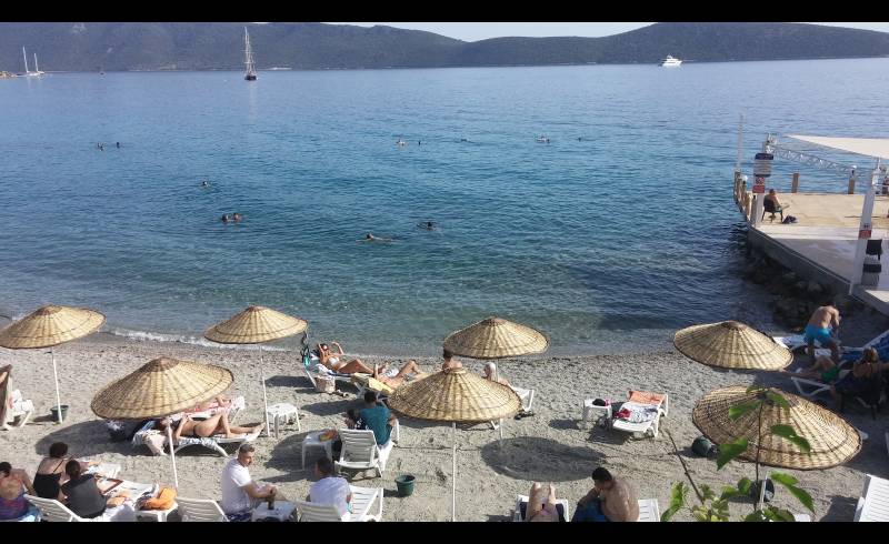 Foto af Icmeler beach med let fin sten overflade