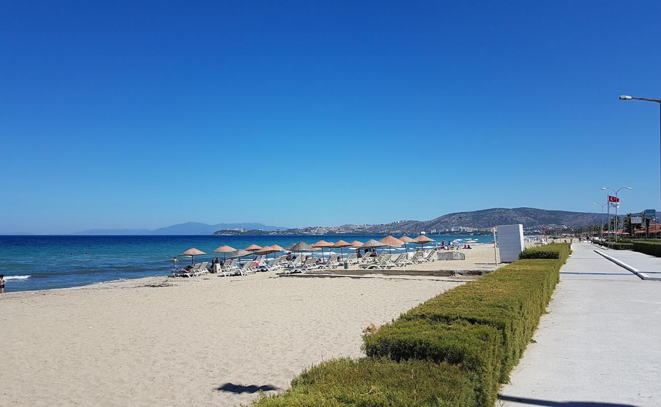 Foto af Kusadasi Plaj med lys sand overflade