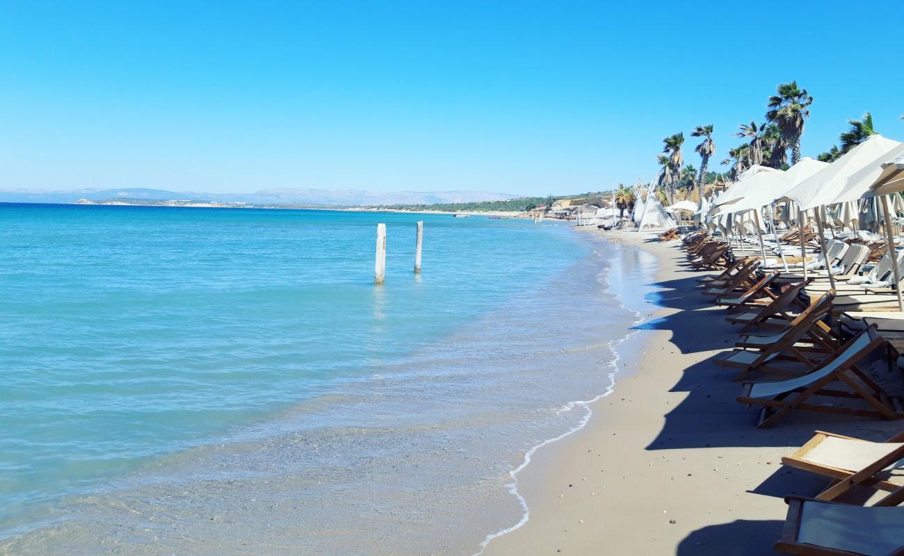 Foto af Guvercinlik Koyu VII Strand med lys fint sand overflade