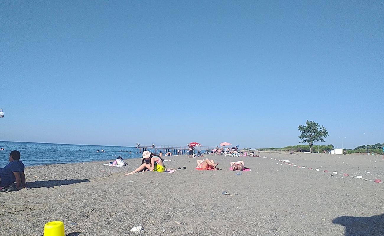 Foto af Geyikkosan Sahili med grå sand overflade