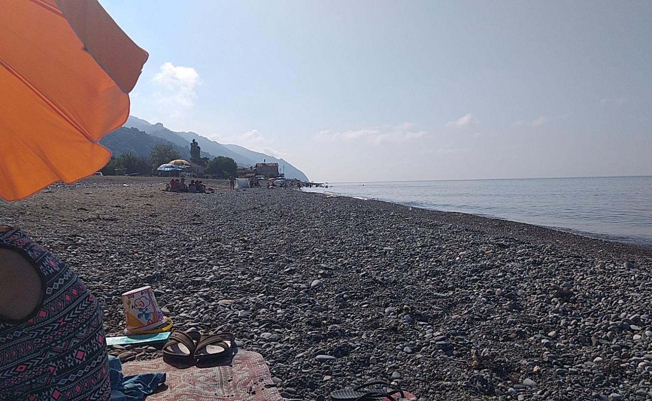 Foto af Ozluce Beach med grå sten overflade