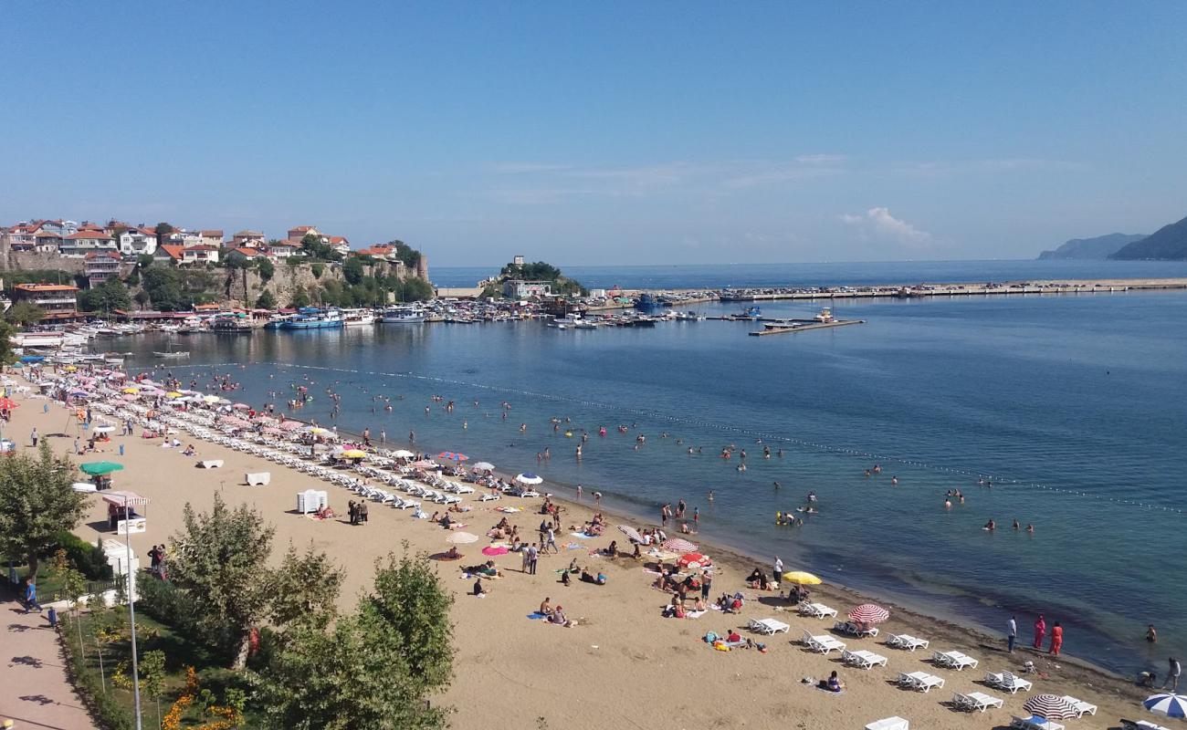 Foto af Amasra Plaji med lys sand overflade