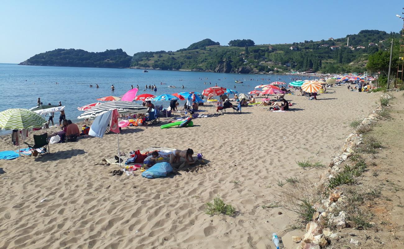 Foto af Guzelcehisar Plaji med lys sand overflade