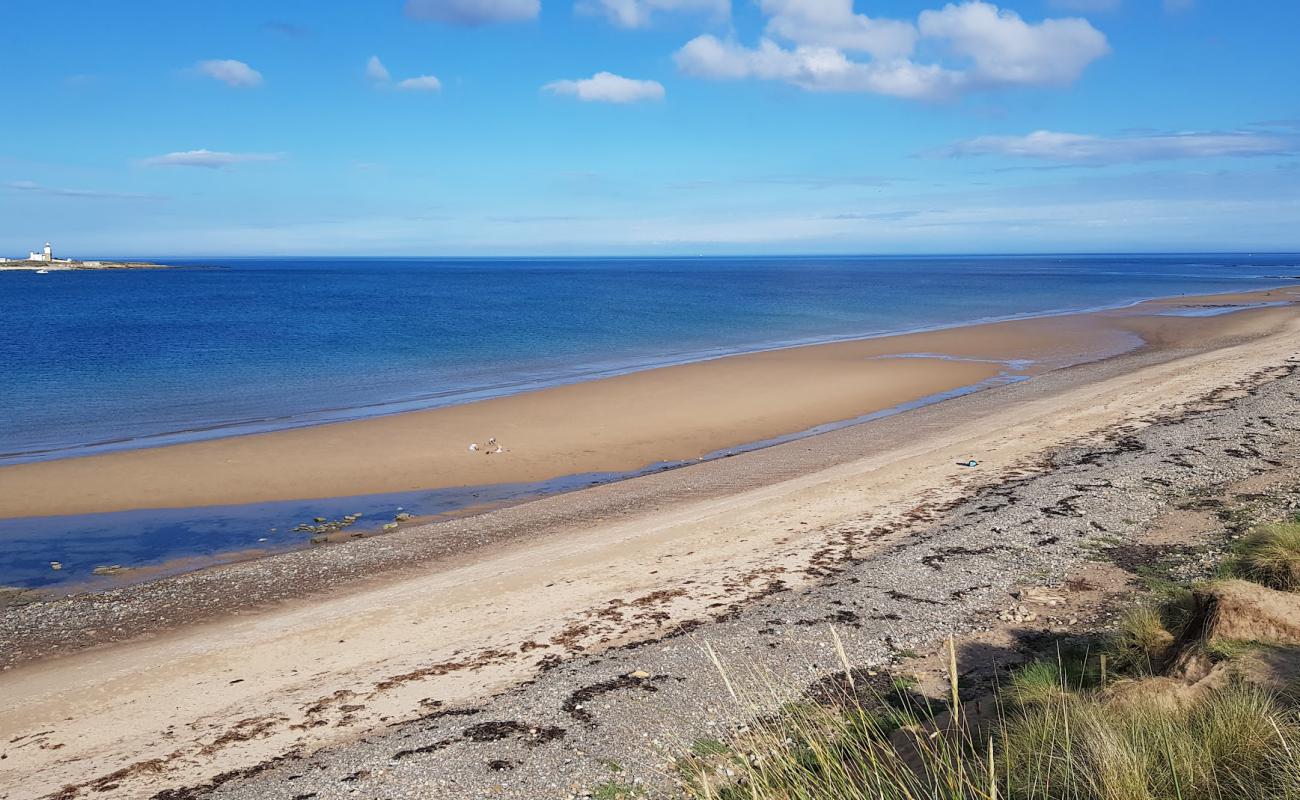 Foto af Low Hauxley beach med lys sand overflade