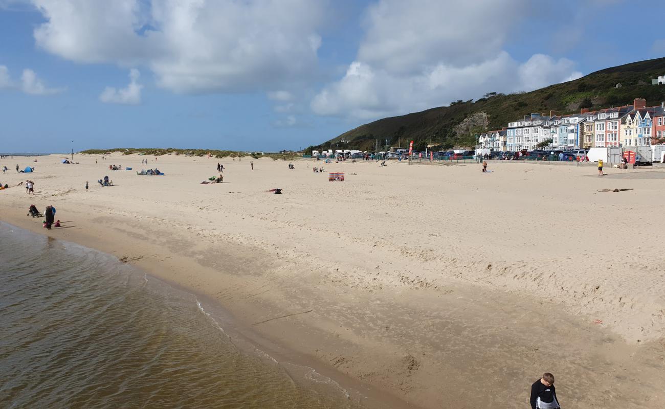 Foto af Aberdyfi strand med lys sand overflade