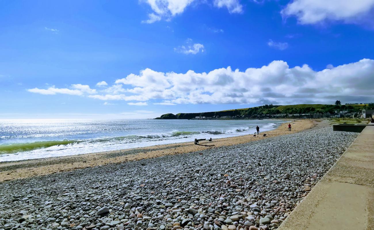 Foto af Stonehaven Beach med grå sten overflade