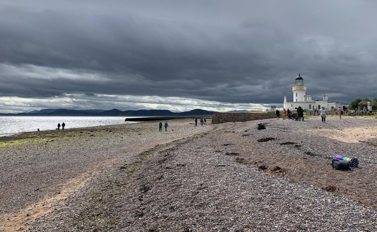 Foto af Chanonry Point Beach med gråt sand og småsten overflade