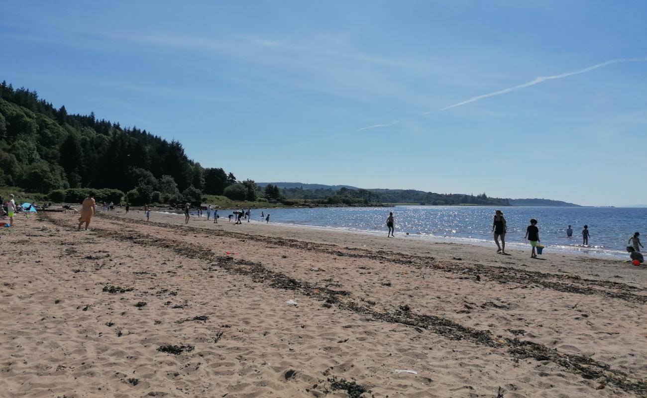 Foto af Lunderston Bay Beach med lys sand overflade