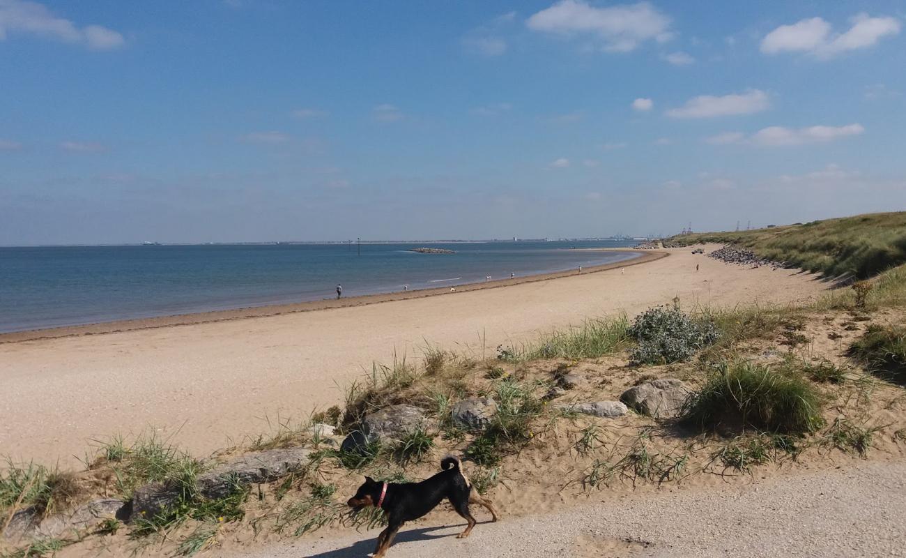 Foto af Meols Strand med lys sand overflade