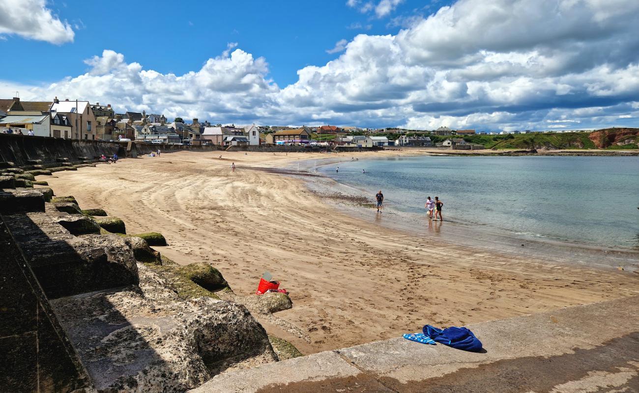 Foto af Eyemouth Strand med lys sand overflade