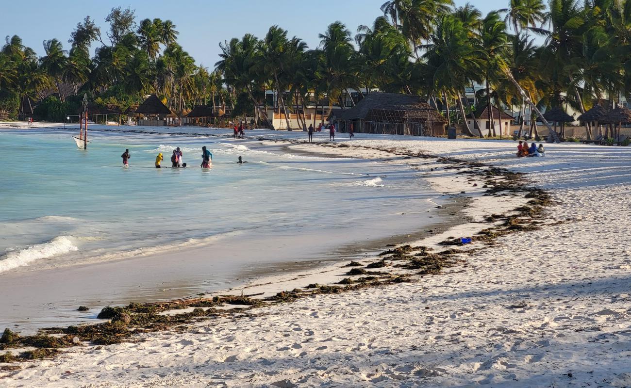 Foto af Pongwe Beach med hvidt fint sand overflade