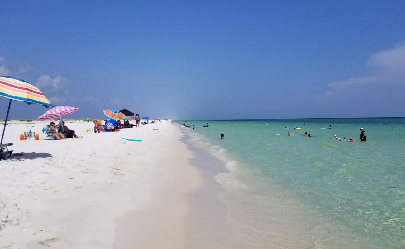 Foto af Opal Beach med hvidt fint sand overflade