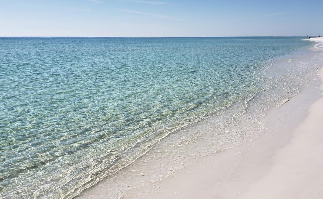 Foto af Eglin Beach Park med hvidt fint sand overflade