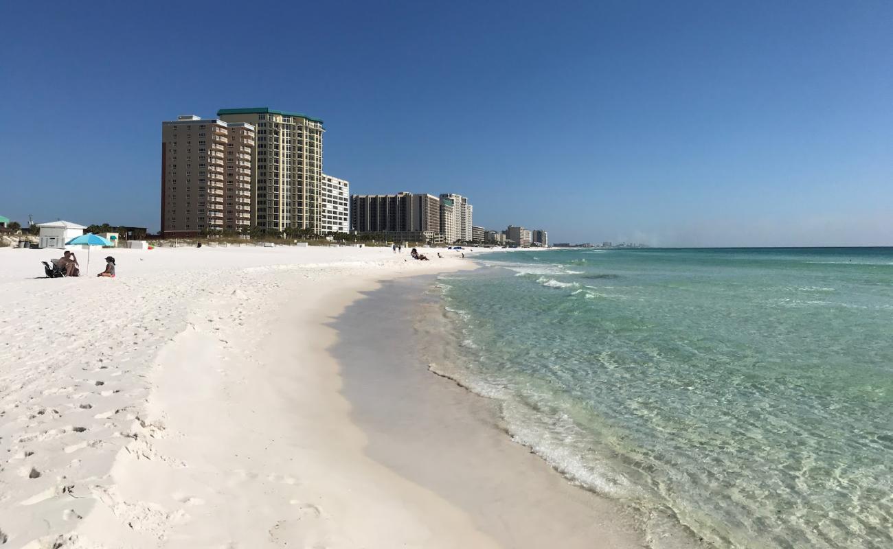 Foto af Destin Beach med hvidt fint sand overflade