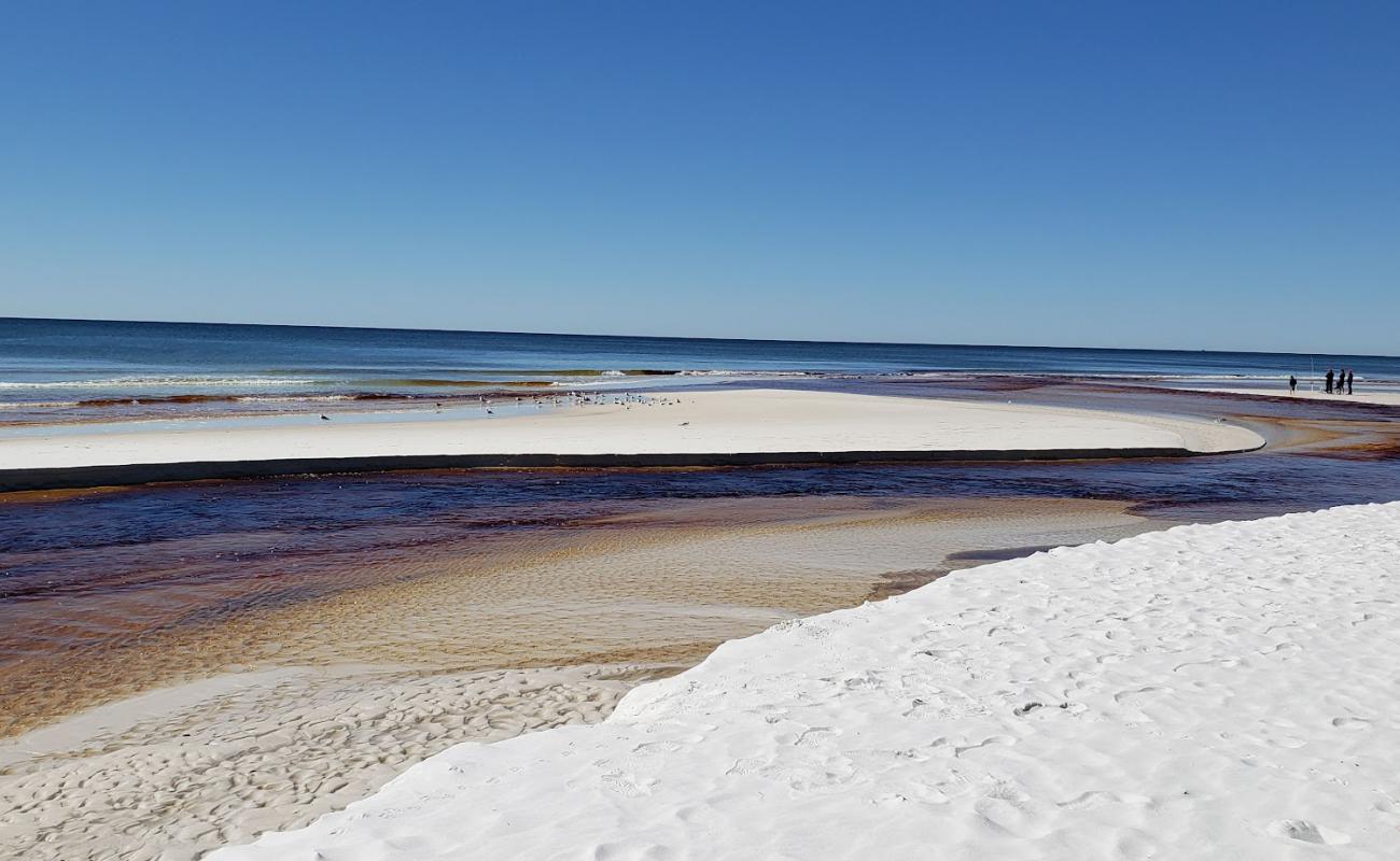 Foto af Grayton Beach West med hvidt fint sand overflade