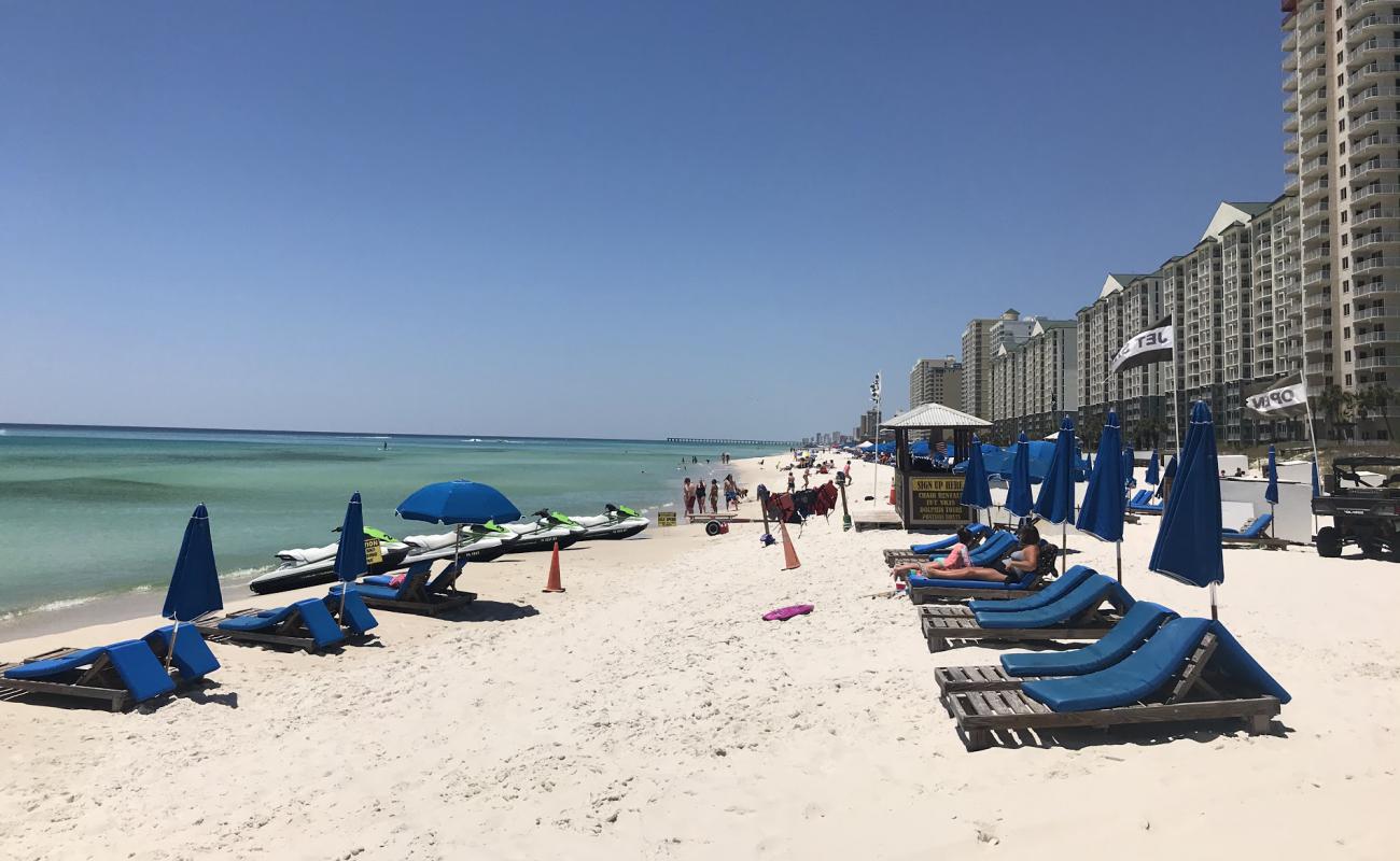 Foto af Panama City Beach Strand med hvidt fint sand overflade