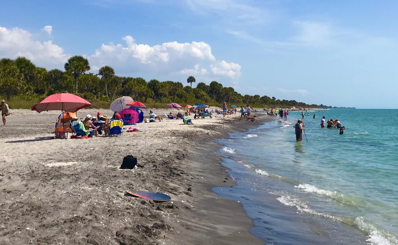 Foto af Caspersen beach med gråt sand og sten overflade