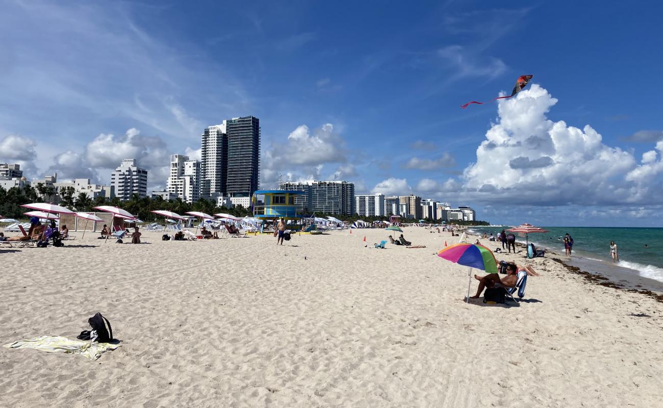 Foto af SydStrand Miami med lys fint sand overflade