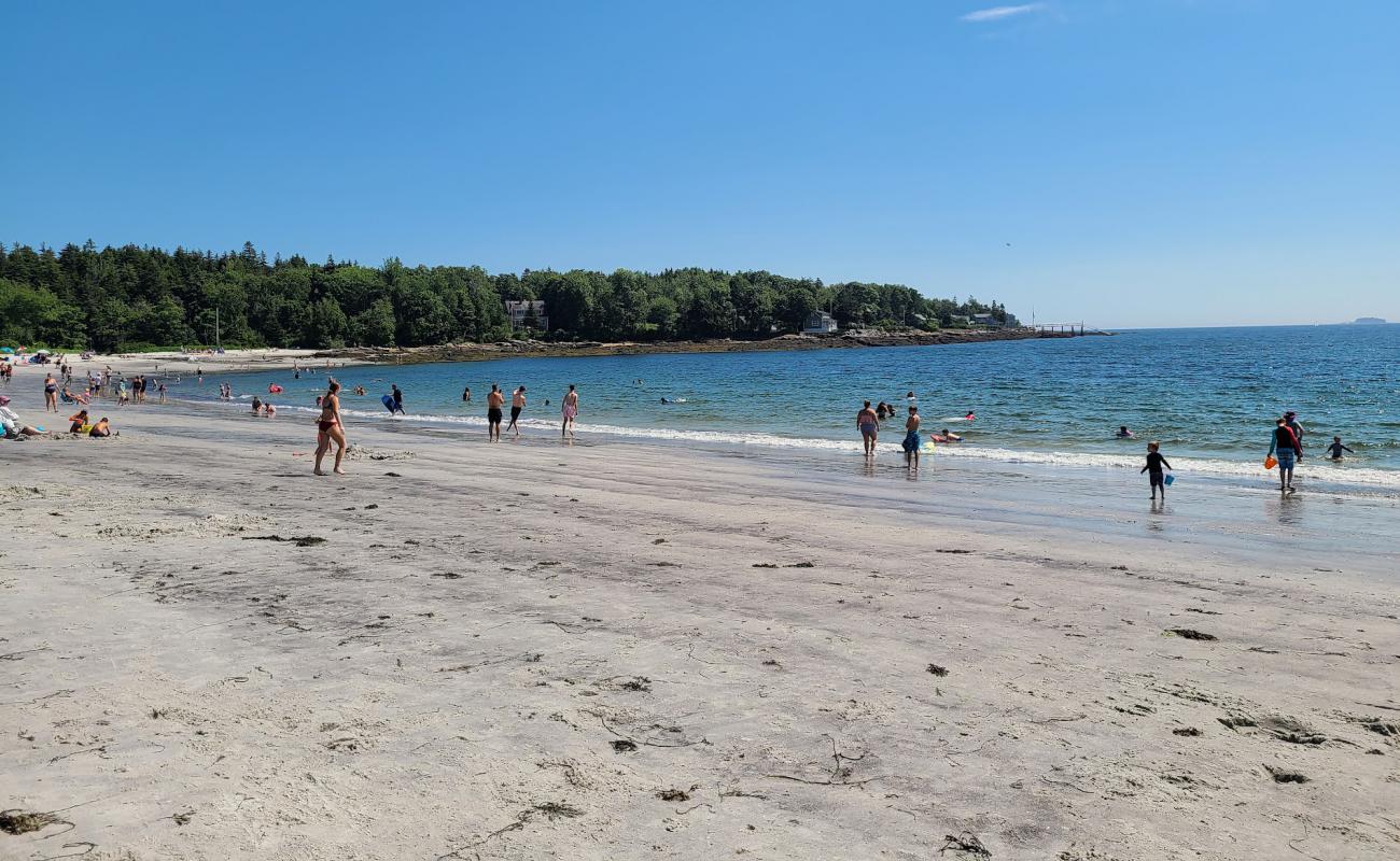 Foto af Pemaquid beach med lys fint sand overflade