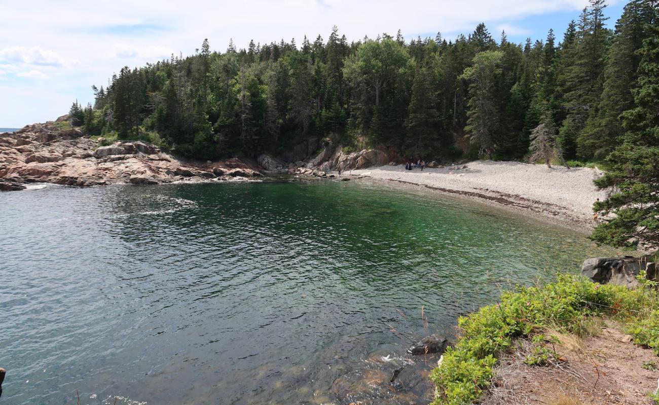 Foto af Little Hunters beach med grå sten overflade