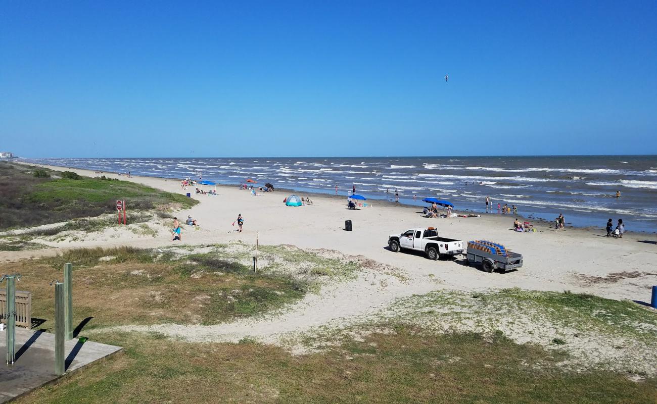 Foto af Galveston beach II med grå sand overflade