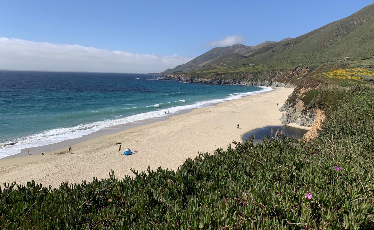 Foto af Garrapata Beach med let fin sten overflade