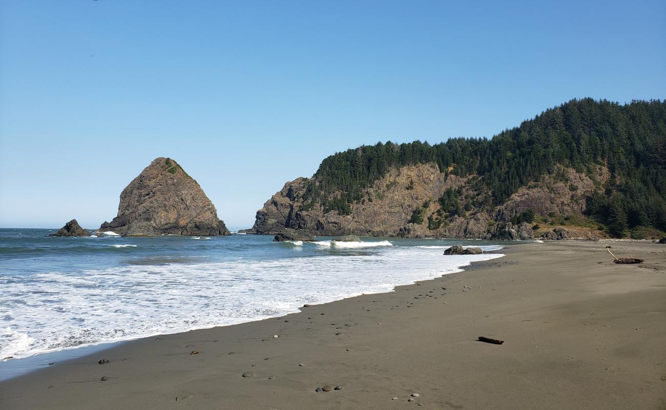 Foto af Whaleshead Beach med grå sand overflade