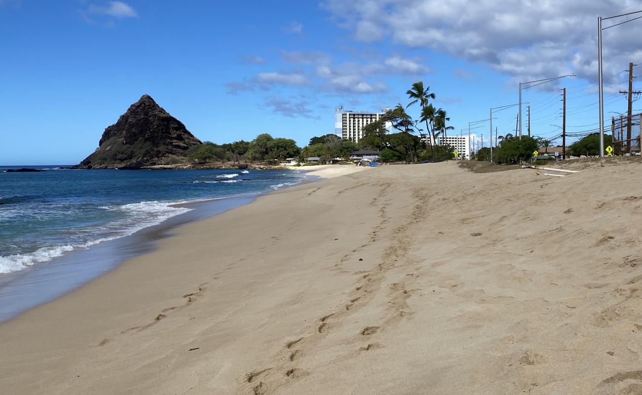 Foto af Mauna Lahilahi Beach Park med lyst sand & sten overflade