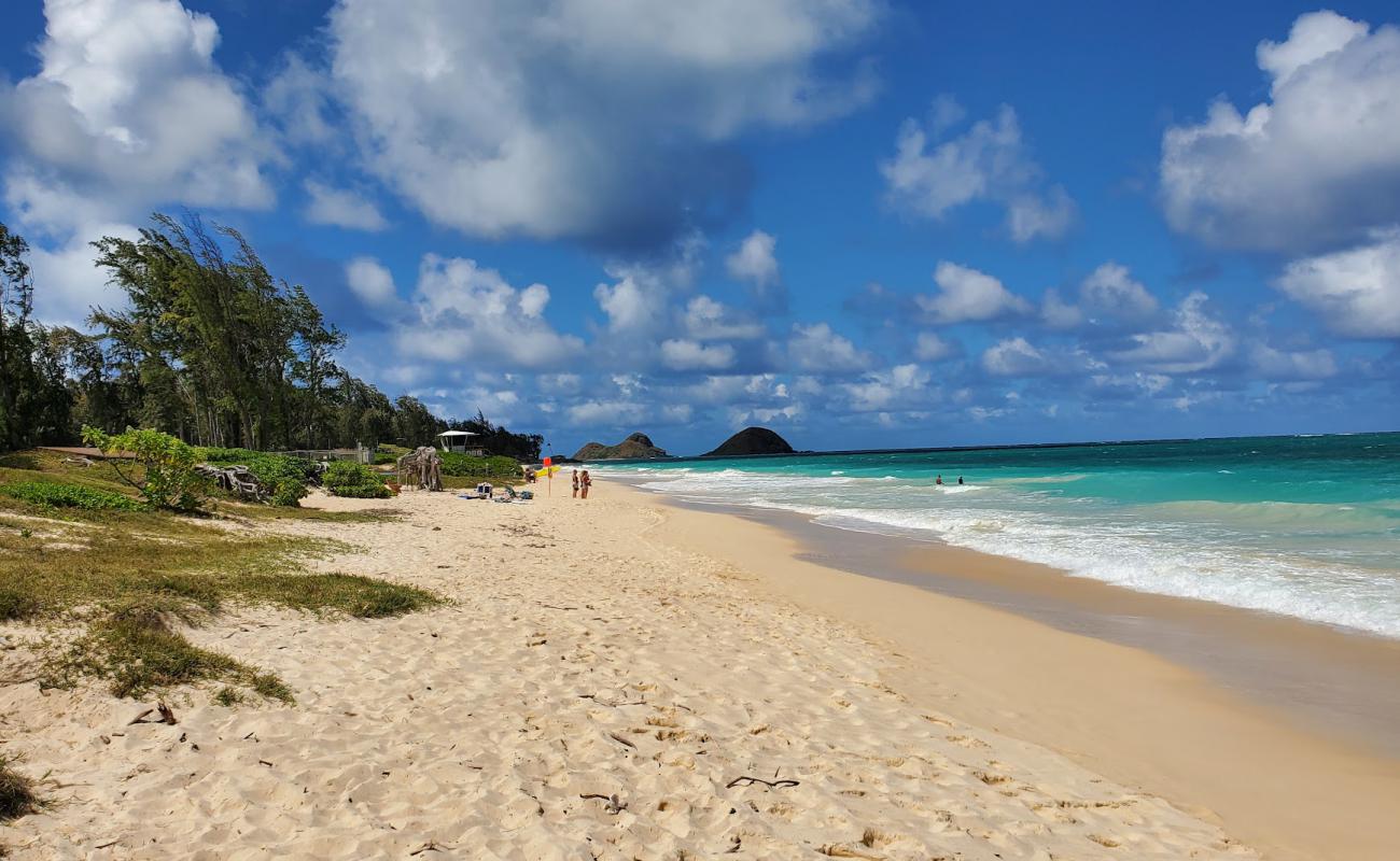 Foto af Bellows Field Beach Park med lys fint sand overflade