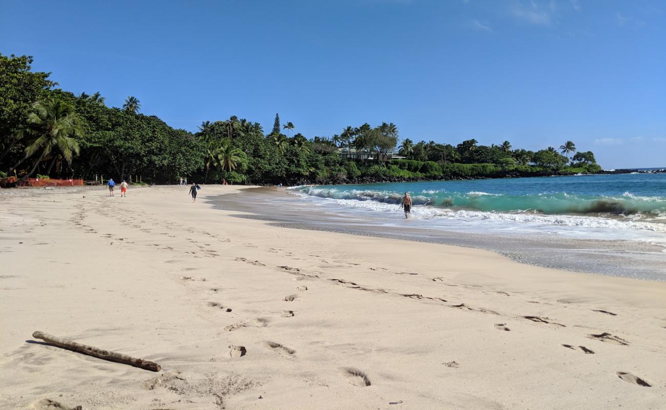 Foto af Hamoa Beach med gråt fint sand overflade