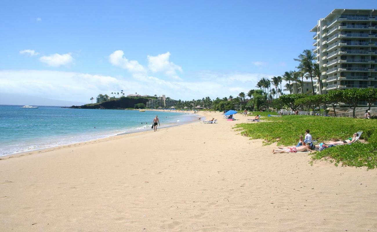 Foto af Kaanapali Strand med lys fint sand overflade