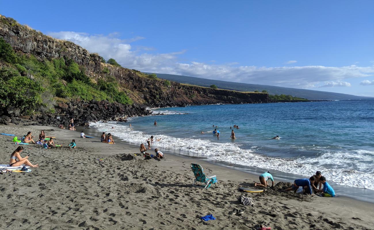 Foto af Ho'okena Beach med grå sand overflade