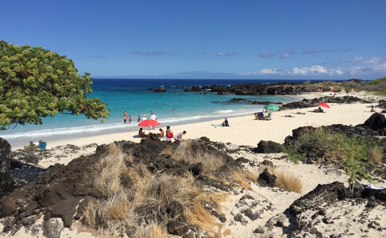 Foto af Makalawena Beach med lys fint sand overflade