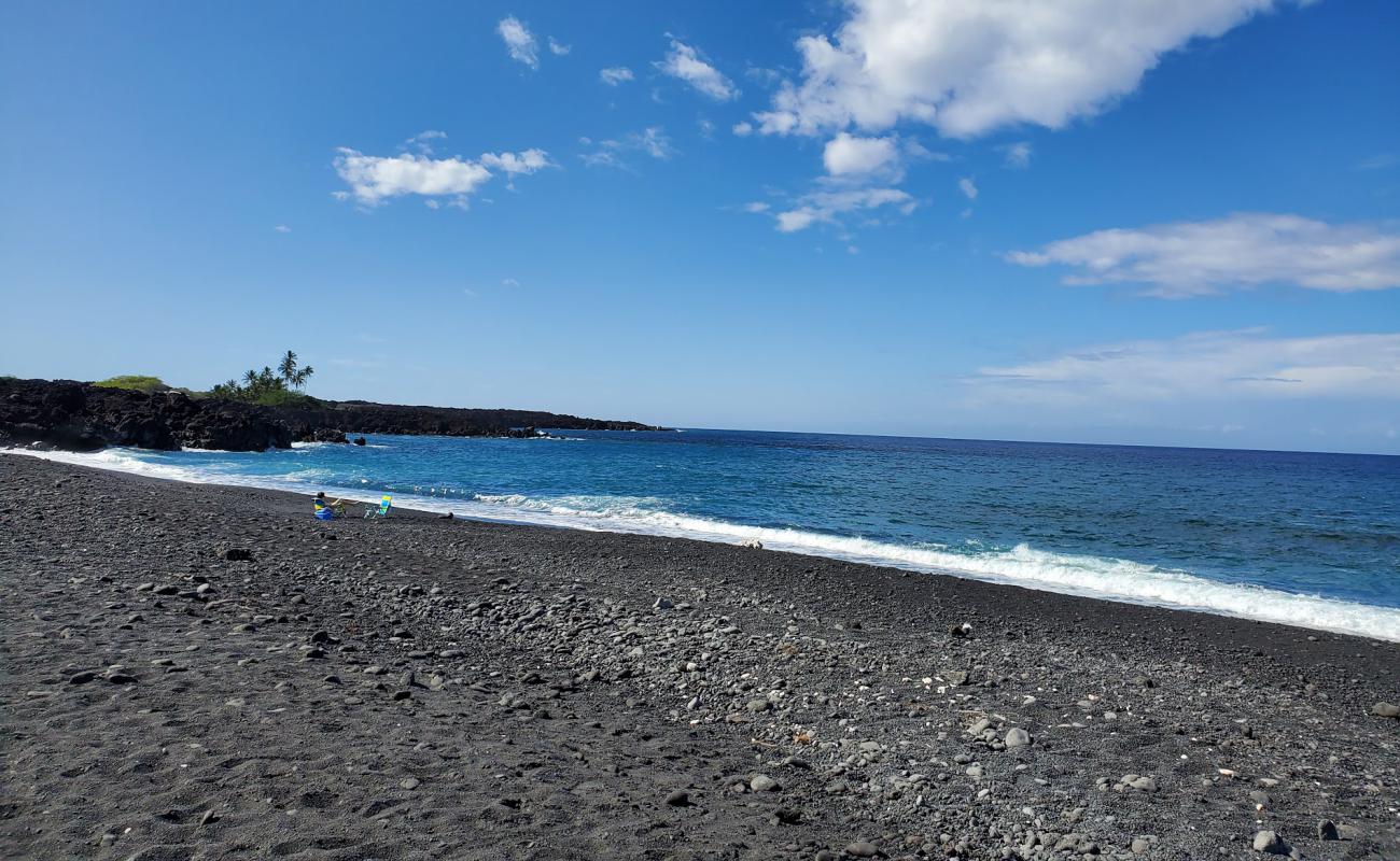 Foto af Kiholo Bay Beach II med grå sten overflade